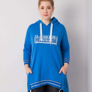 Belina dark blue hoodie and applique