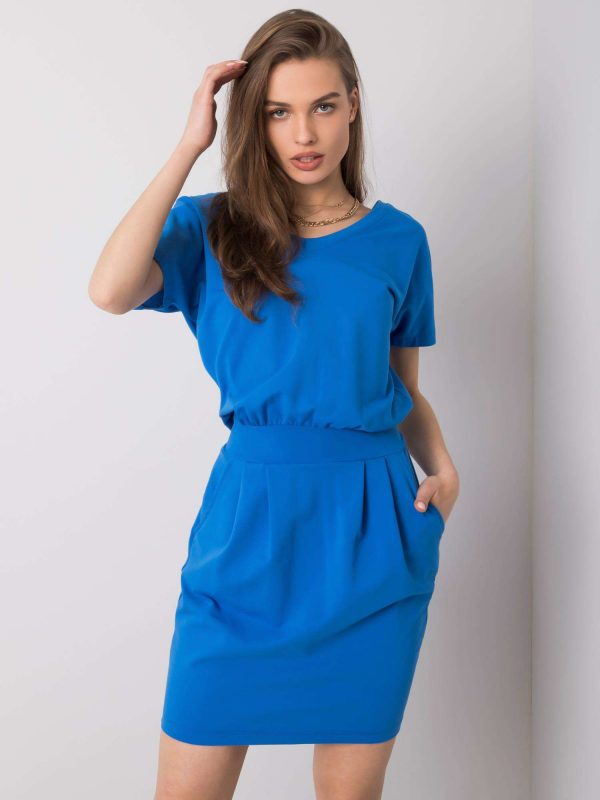 Dark blue casual dress Aimee RUE PARIS