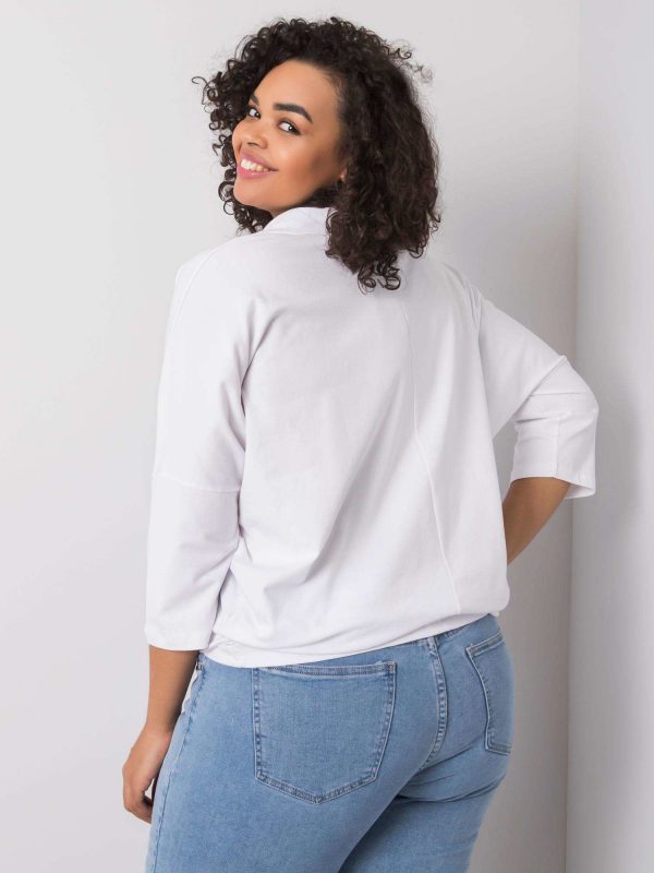 Aurea white cotton blouse