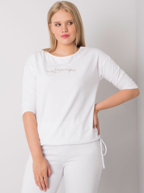 Khadi White Plus Size Cotton Blouse