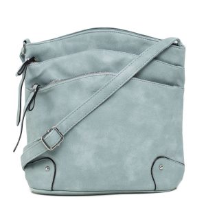 Light blue eco leather bag