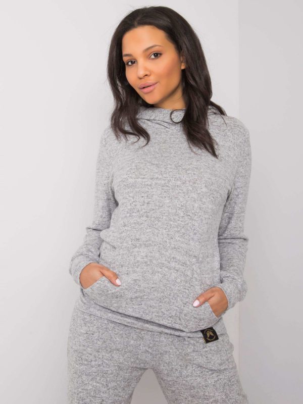 Ember Grey Melange Hoodie