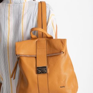 Camel Leather Backpack