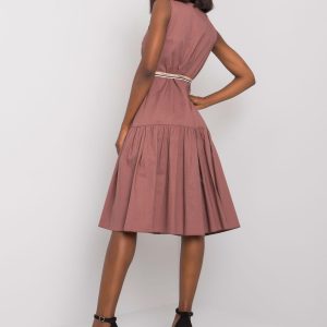 Fatini brown midi dress