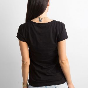 Black t-shirt with diamonds