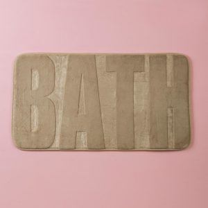 Dark Beige Bathroom Rug