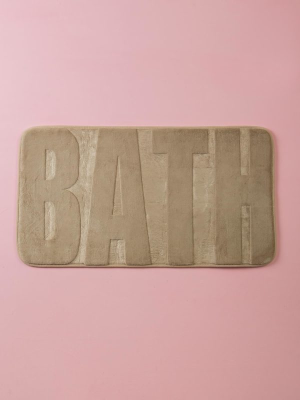 Dark Beige Bathroom Rug