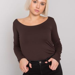 Dark brown blouse basic Toulouse