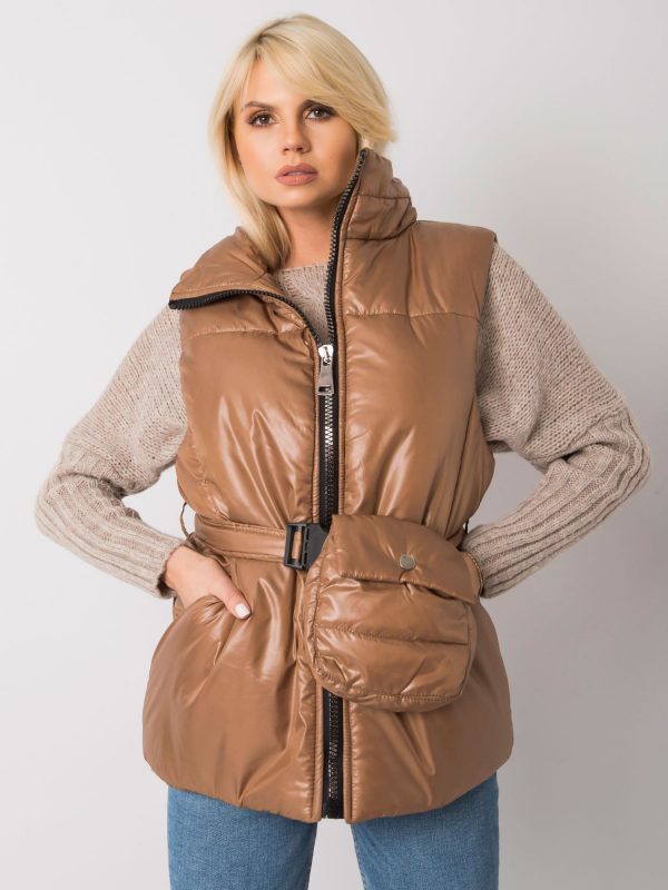 Brown Effie Down Vest