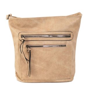 Beige Women's Bag in Eco Leather