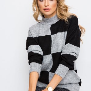 Grey-black sweater Francesca