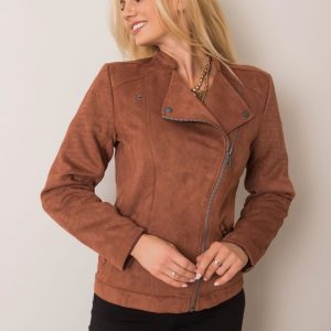 Brown eco-suede jacket Hannah STITCH & SOUL