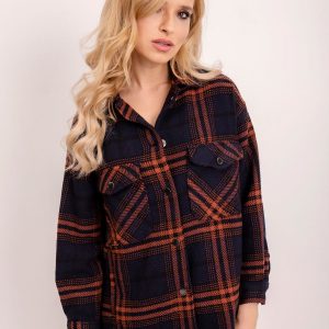 BSL Navy Blue Plaid Shirt