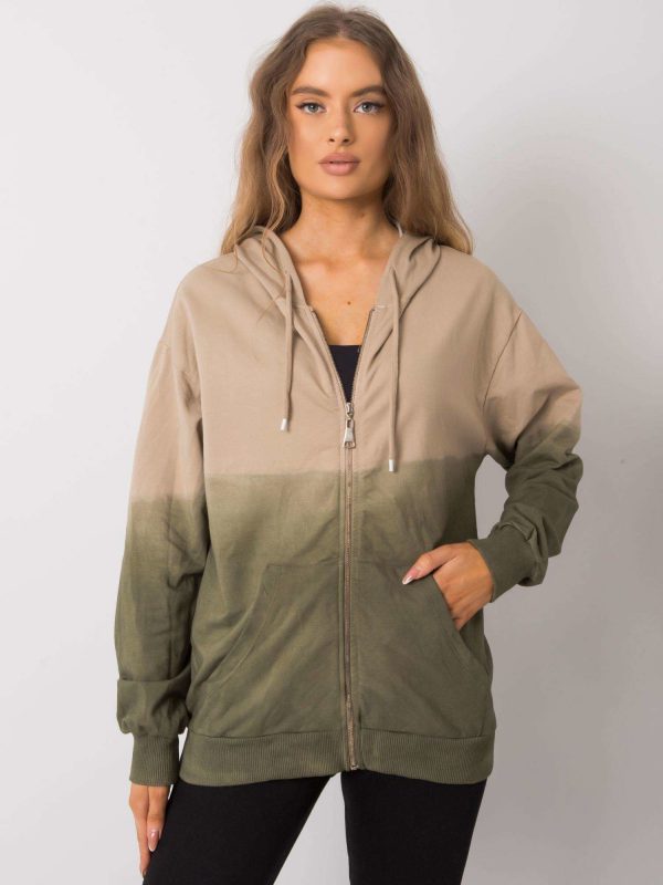 Beige khaki sweatshirt ombre Queen