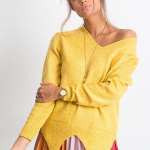 RUE PARIS Believe yellow sweater