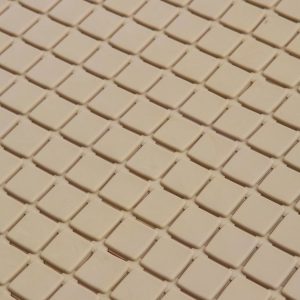 Khaki Square Bathroom Mat