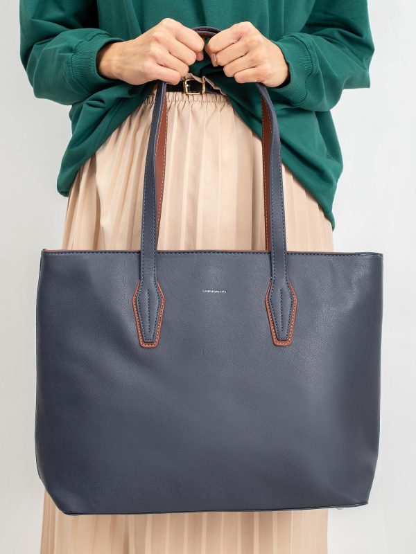 Shopper bag navy blue