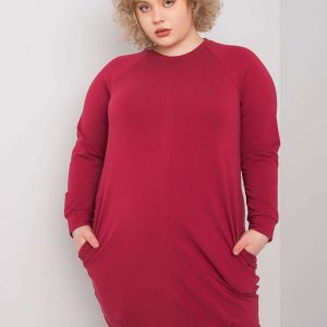 Burgundy dress plus size Ariadne