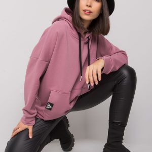 Dirty pink kangaroo sweatshirt plus size Josefina