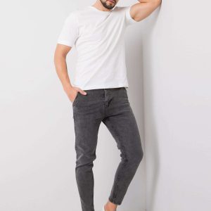 Men's dark grey slim fit jeans Bennett LIWALI