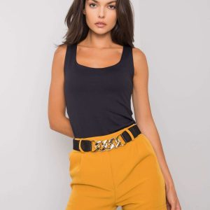 Laurell mustard stripe shorts