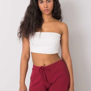 Burgundy shorts Elmira RUE PARIS