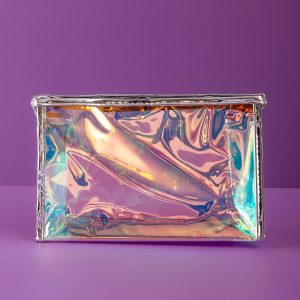 Silver Transparent Cosmetic Bag