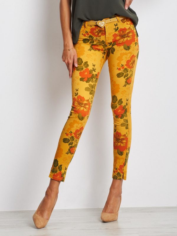 Nebraska mustard pants