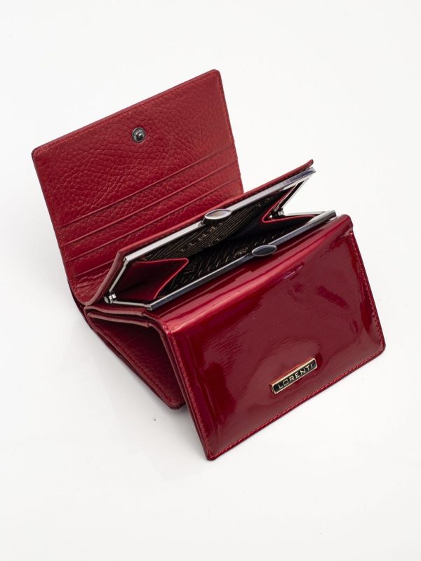 Burgundy Patent Leather Wallet