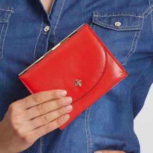 Small elegant wallet red