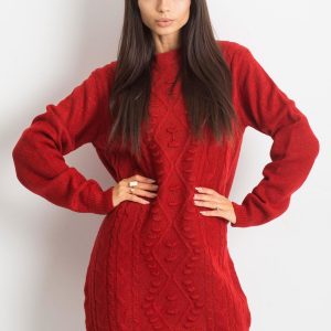 RUE PARIS Dark Red Sweater Moment