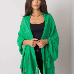 Women's green viscose wrap