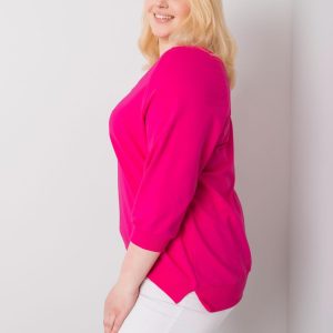 Fuchsia plus size sweatshirt Alexandria