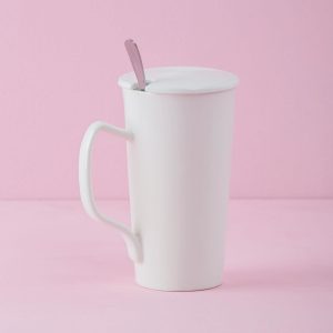 Ecru-Pink Tall Mug