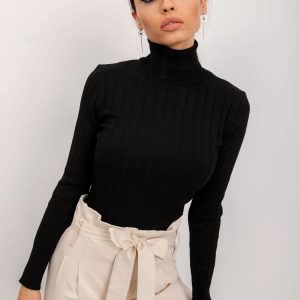 RUE PARIS Black Helen sweater