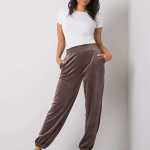 Grey velour sweatpants Nandini RUE PARIS