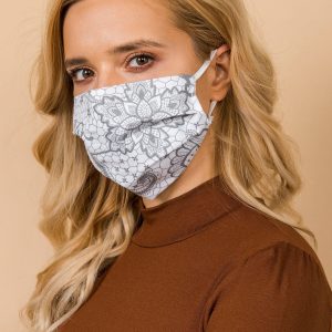 White-grey reuse protective mask