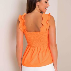 Fluo orange blouse Izzy RUE PARIS