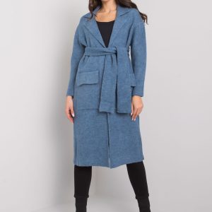 Blue cardigan with binding Cordie RUE PARIS