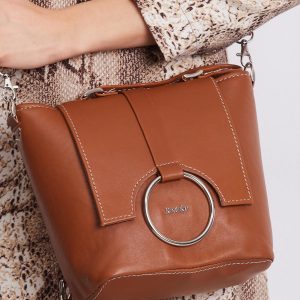 Brown Genuine Leather Handbag