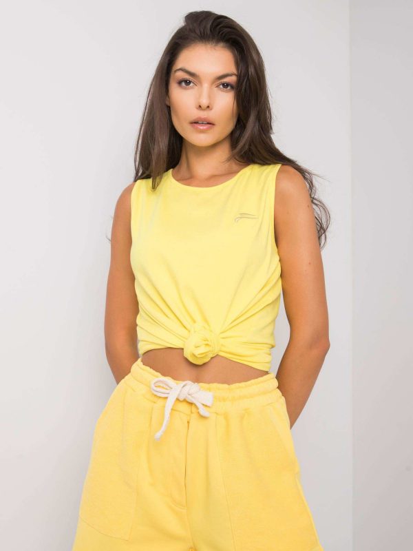 Yellow sports top Latrisha FOR FITNESS