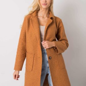 Camel coat with pockets Polli OCH BELLA