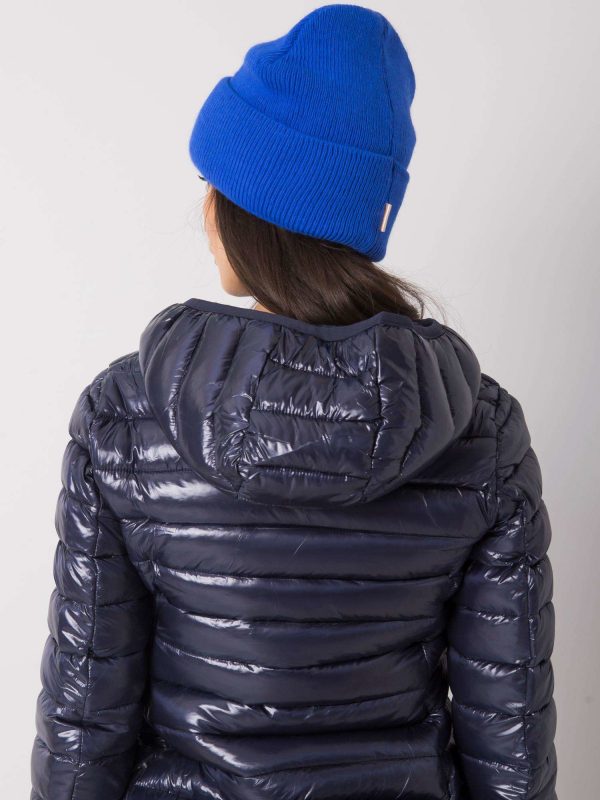 Women's blue beanie