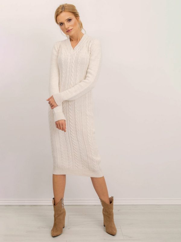 BSL Ecru knitted dress