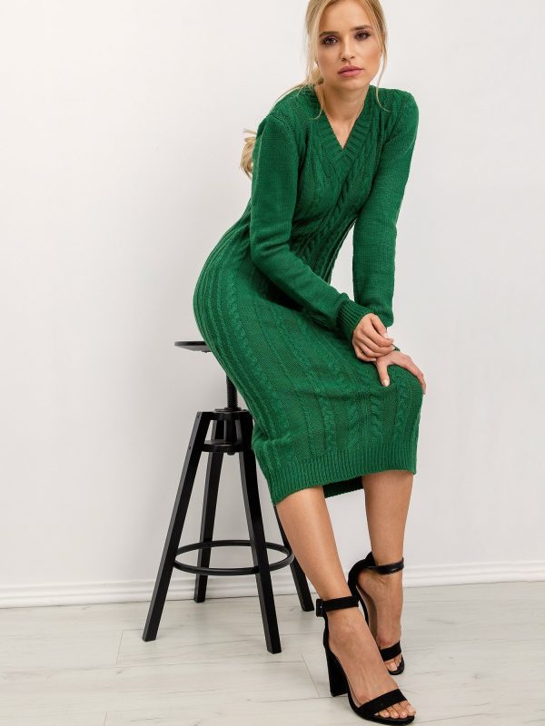 BSL Green Knitted Dress