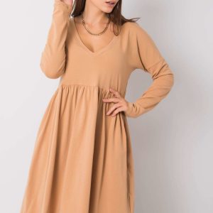 Camel dress Brooke RUE PARIS