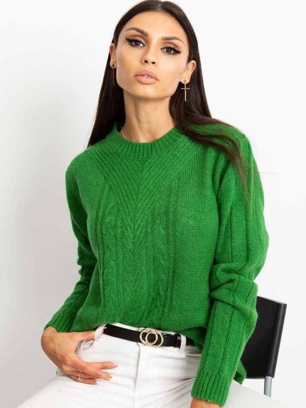 RUE PARIS Marion green sweater