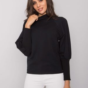 Black Lanciano Cotton Blouse