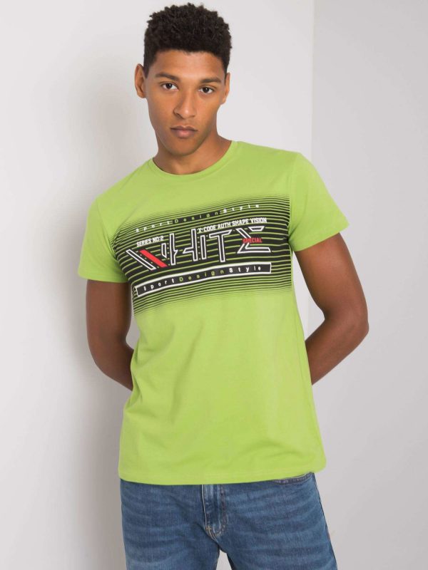 Emmett Men's Bright Khaki Cotton T-Shirt