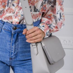 Light Grey Eco Leather Handbag